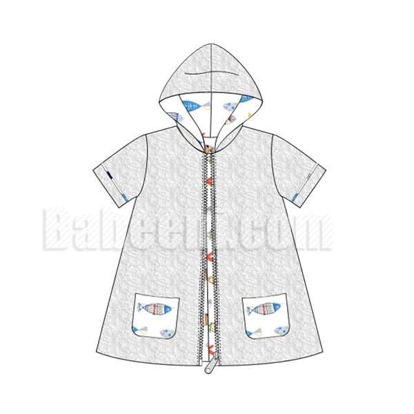 Cute boy zipper bathrobe - SW 502